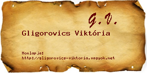 Gligorovics Viktória névjegykártya